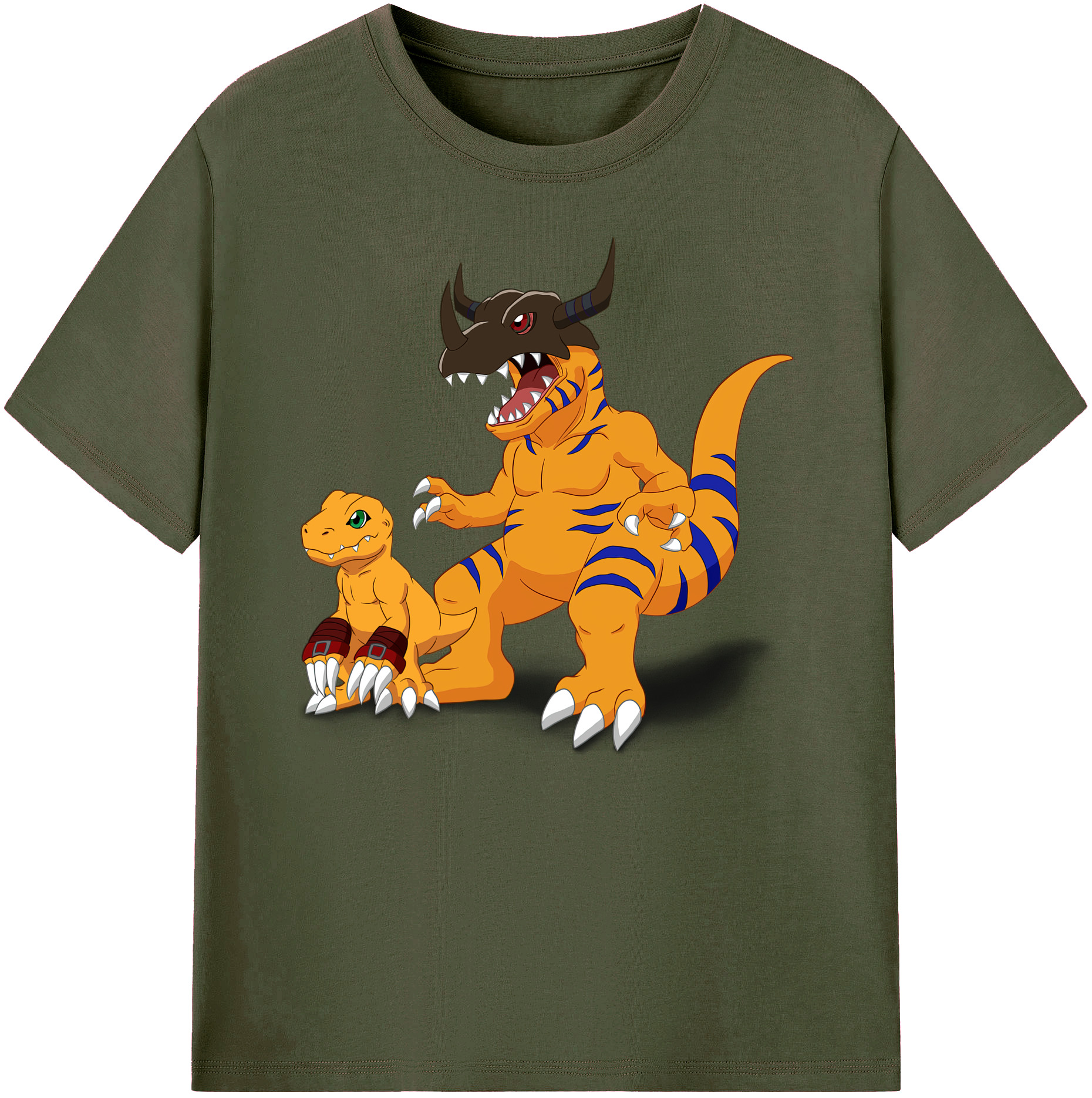 （画像用） Digimon デジタルモンスター/デジモン 綿100％ メンズ半袖Tシャツ｜肌触りやわらか＆通気性